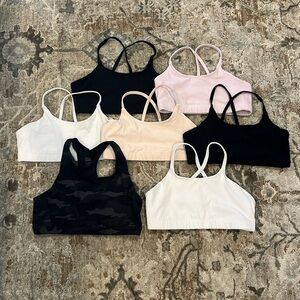 7 Athleta Girl Sports Bras, size XL , very good condition